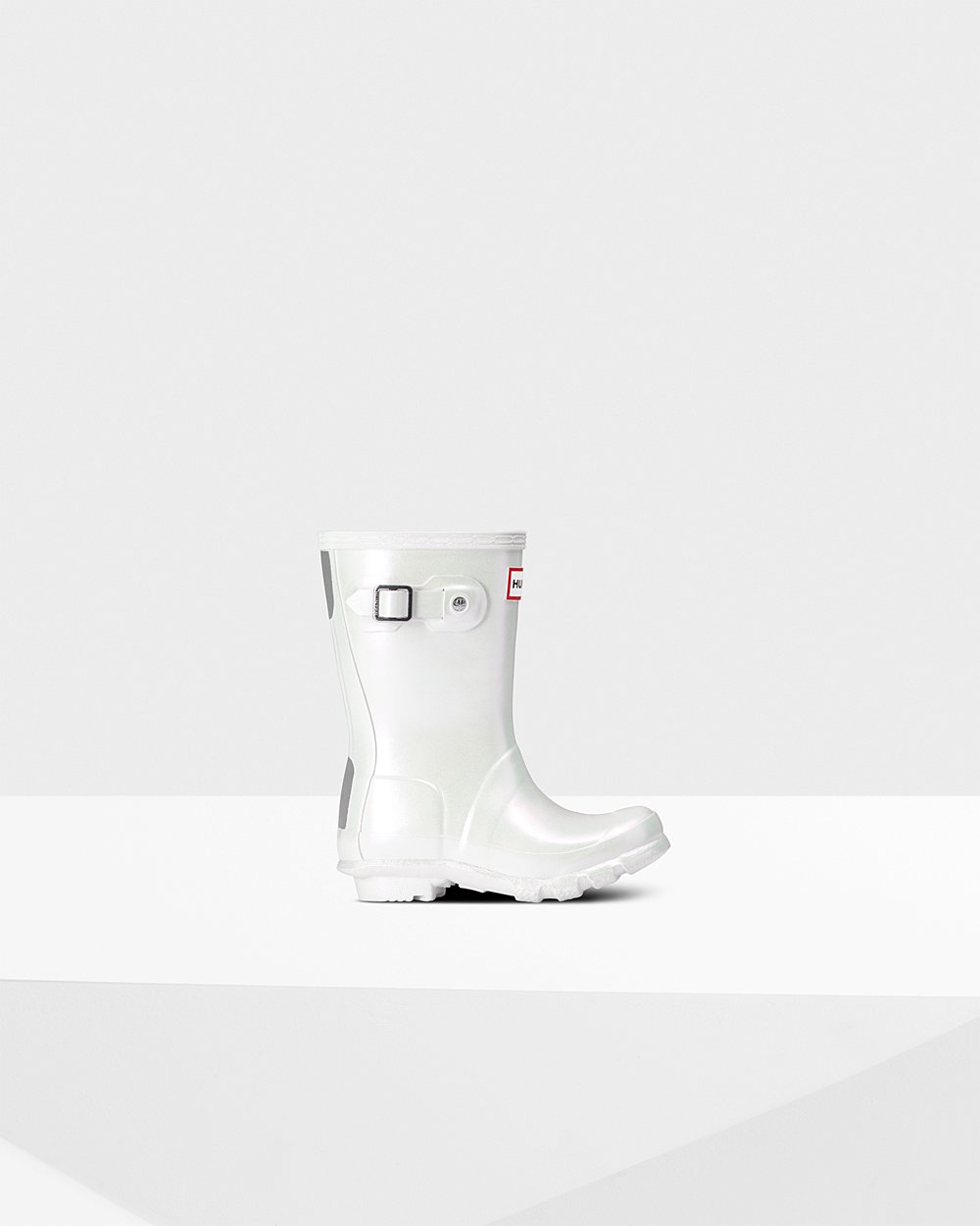 Kids Hunter Original Little Nebula - Rain Boots Silver - 6039-PNJOQ